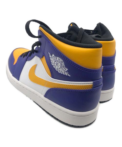 NIKE（ナイキ）NIKE (ナイキ) NIKE JORDAN1（ナイキ ジョーダン1） パープル×イエロー サイズ:26.5の古着・服飾アイテム