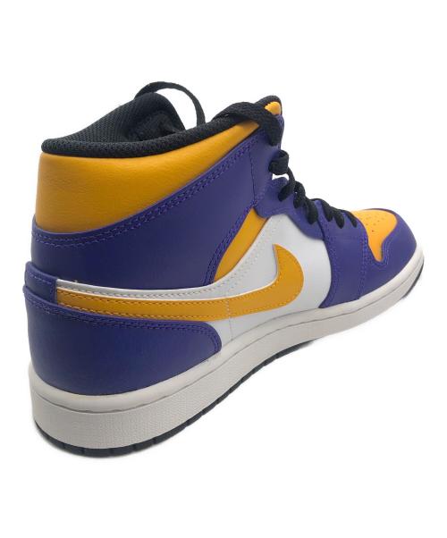 NIKE（ナイキ）NIKE (ナイキ) NIKE JORDAN1（ナイキ ジョーダン1） パープル×イエロー サイズ:26.5の古着・服飾アイテム