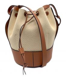 LOEWE（ロエベ）の古着「バルーンバッグ」｜ブラウン×アイボリー