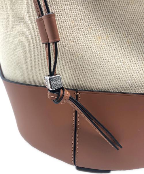 LOEWE（ロエベ）LOEWE (ロエベ) バルーンバッグ ブラウン×アイボリーの古着・服飾アイテム