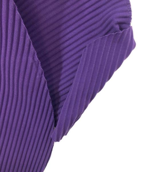 ISSEY MIYAKE me（イッセイ ミヤケ ミー）ISSEY MIYAKE me (イッセイ ミヤケ ミー) プリーツカットソー パープル サイズ:表記なしの古着・服飾アイテム