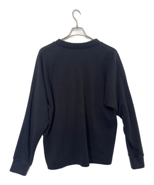 adidas（アディダス）adidas (アディダス) スナップボタンスウェットカーディガン ブラック サイズ:ＸＬの古着・服飾アイテム
