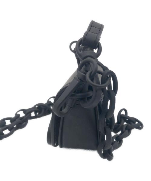 DIESEL（ディーゼル）DIESEL (ディーゼル) チェーンショルダーロゴポーチ ブラックの古着・服飾アイテム