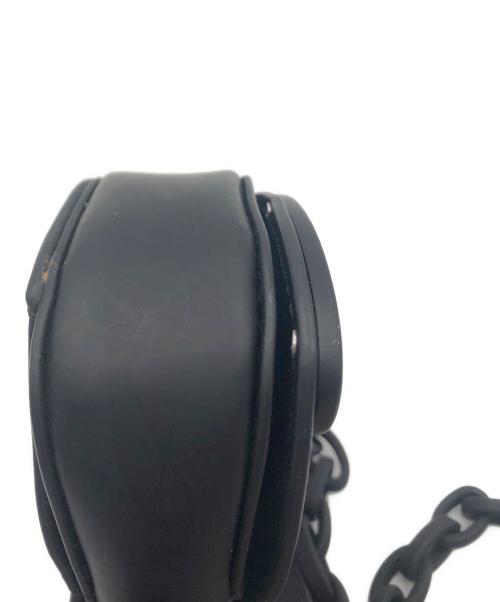 DIESEL（ディーゼル）DIESEL (ディーゼル) チェーンショルダーロゴポーチ ブラックの古着・服飾アイテム