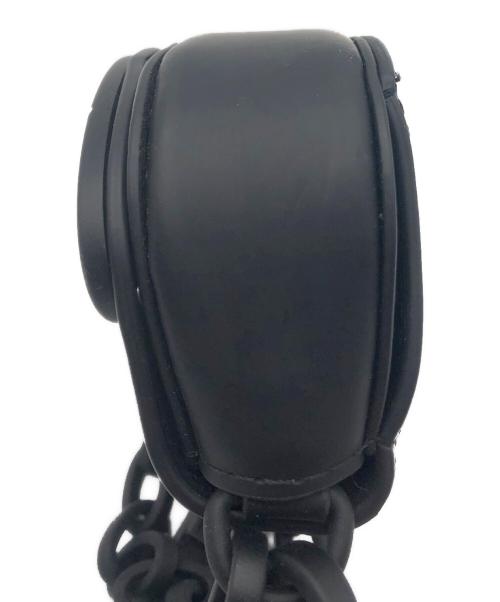 DIESEL（ディーゼル）DIESEL (ディーゼル) チェーンショルダーロゴポーチ ブラックの古着・服飾アイテム