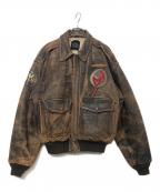 AVIREXアヴィレックス）の古着「A-2ジャケット」｜ブラウン