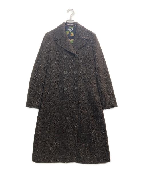 DOLCE & GABBANA（ドルチェ＆ガッバーナ）DOLCE & GABBANA (ドルチェ＆ガッバーナ) ロングコート ブラウン サイズ:Ｍの古着・服飾アイテム