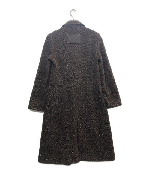 DOLCE & GABBANA（ドルチェ＆ガッバーナ）DOLCE & GABBANA (ドルチェ＆ガッバーナ) ロングコート ブラウン サイズ:Ｍの古着・服飾アイテム