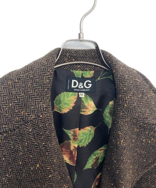 DOLCE & GABBANA（ドルチェ＆ガッバーナ）DOLCE & GABBANA (ドルチェ＆ガッバーナ) ロングコート ブラウン サイズ:Ｍの古着・服飾アイテム