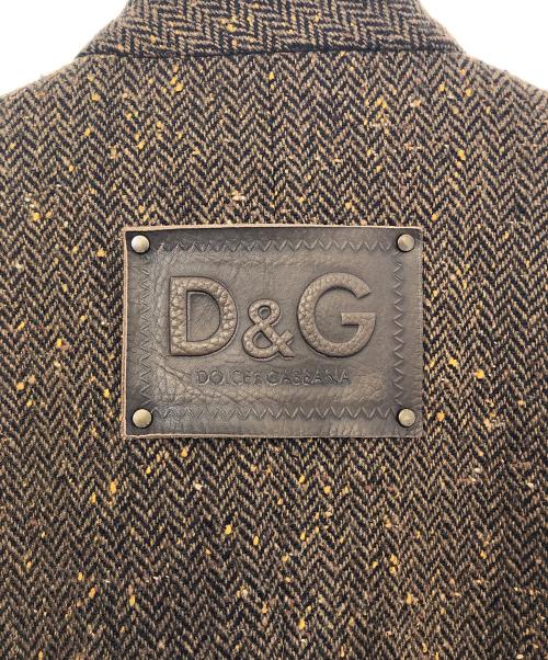 DOLCE & GABBANA（ドルチェ＆ガッバーナ）DOLCE & GABBANA (ドルチェ＆ガッバーナ) ロングコート ブラウン サイズ:Ｍの古着・服飾アイテム