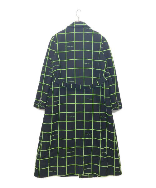 OFFWHITE（オフホワイト）OFFWHITE (オフホワイト) コート ブラック×グリーン サイズ:40の古着・服飾アイテム