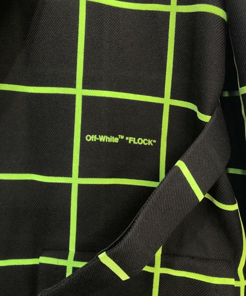 OFFWHITE（オフホワイト）OFFWHITE (オフホワイト) コート ブラック×グリーン サイズ:40の古着・服飾アイテム