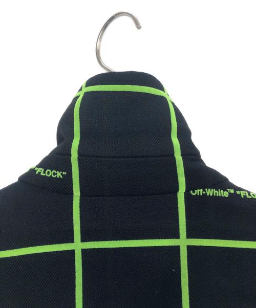 OFFWHITE（オフホワイト）OFFWHITE (オフホワイト) コート ブラック×グリーン サイズ:40の古着・服飾アイテム