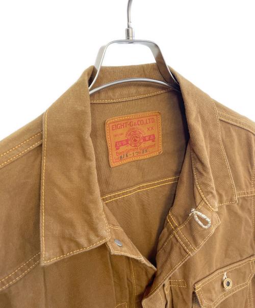 EIGHT G（エイトジー）EIGHT G (エイトジー) ジャケット ブラウン サイズ:38の古着・服飾アイテム