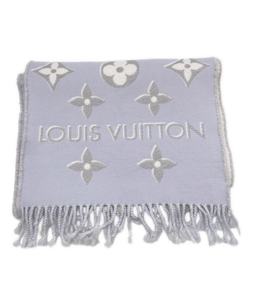 LOUIS VUITTON（ルイ ヴィトン）LOUIS VUITTON (ルイ ヴィトン) マフラー ライトグレーの古着・服飾アイテム