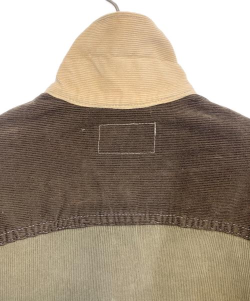 LEVI'S（リーバイス）LEVI'S (リーバイス) パッチワークデニムジャケット ベージュ×ブラウン サイズ:不明の古着・服飾アイテム