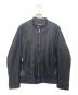 EMMETI（エンメティ）の古着「ライダースジャケット」｜ブラック