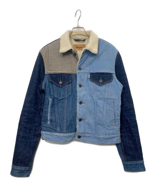 OPENING CEREMONY（オープニングセレモニー）OPENING CEREMONY (オープニングセレモニー) LEVI'S (リーバイス) 裏ボアパッチワークデニムジャケット ブルー サイズ:Sの古着・服飾アイテム