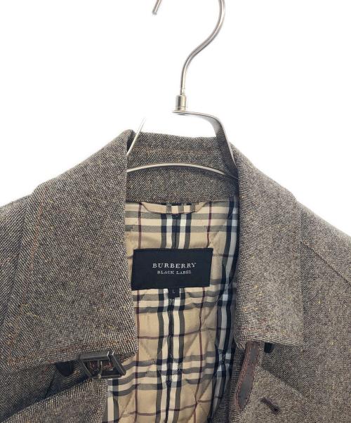 BURBERRY BLACK LABEL（バーバリーブラックレーベル）BURBERRY BLACK LABEL (バーバリーブラックレーベル) ウールコート ブラウン サイズ:Lの古着・服飾アイテム