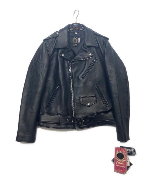 Schott（ショット）Schott (ショット) ダブルライダースジャケット ブラック サイズ:40の古着・服飾アイテム