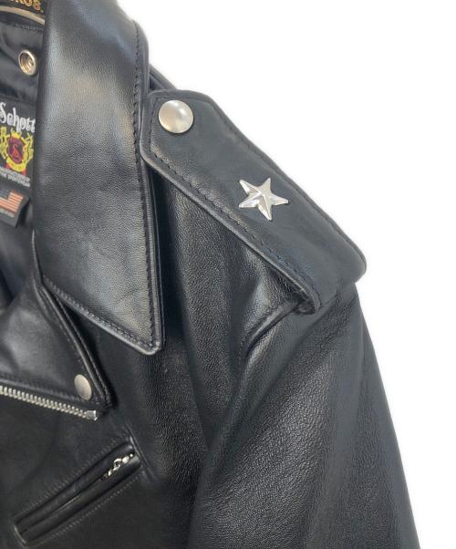 Schott（ショット）Schott (ショット) ダブルライダースジャケット ブラック サイズ:40の古着・服飾アイテム