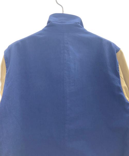 digawel（ディガウェル）DIGAWEL (ディガウェル) 切替ジャケット ブルー×ベージュ サイズ:2の古着・服飾アイテム