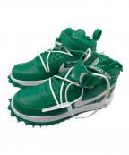 NIKE×OFFWHITEナイキ×オフホワイト）の古着「NIKE AIR FORCE 1 MID SP LTHR(ナイキ フォース1)」｜グリーン