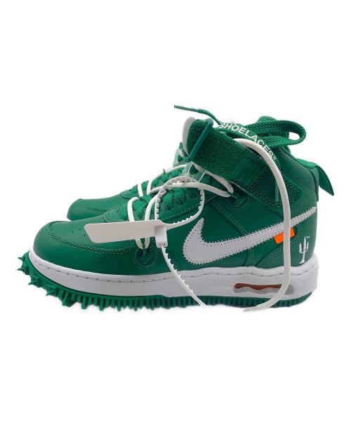 NIKE（ナイキ）NIKE (ナイキ) OFFWHITE (オフホワイト) NIKE AIR FORCE 1 MID SP LTHR(ナイキ フォース1) グリーン サイズ:24 未使用品の古着・服飾アイテム