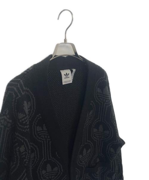 adidas Originals（アディダスオリジナル）adidas originals (アディダスオリジナル) ニットカーディガン ブラック サイズ:Mの古着・服飾アイテム