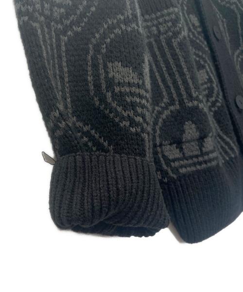 adidas Originals（アディダスオリジナル）adidas originals (アディダスオリジナル) ニットカーディガン ブラック サイズ:Mの古着・服飾アイテム