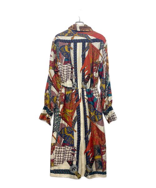 HERMES（エルメス）HERMES (エルメス) 総柄シルクワンピース サイズ:38の古着・服飾アイテム