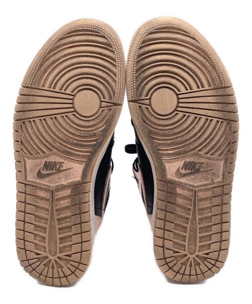 NIKE（ナイキ）NIKE (ナイキ) NIKE JORDAN1 RETORO HIGH(ナイキ ジョーダン1) ピンク×ブラック サイズ:26.5の古着・服飾アイテム