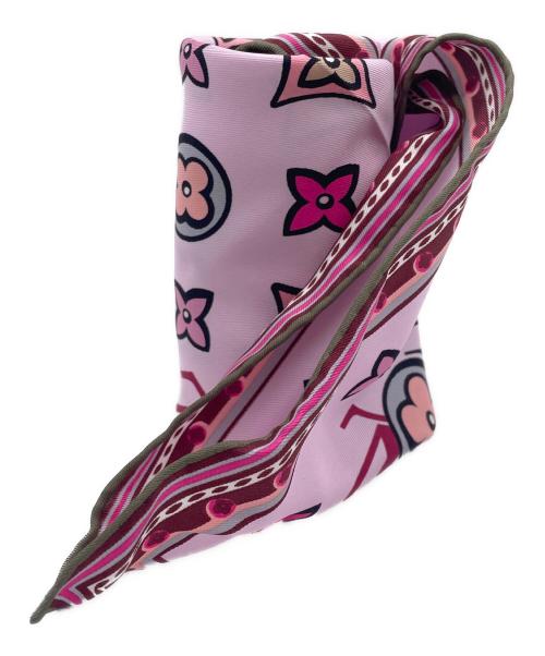 LOUIS VUITTON（ルイ ヴィトン）LOUIS VUITTON (ルイ ヴィトン) シルクスカーフ ピンクの古着・服飾アイテム