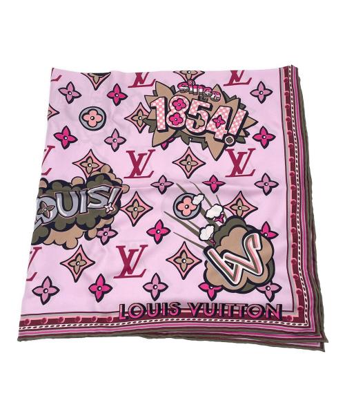 LOUIS VUITTON（ルイ ヴィトン）LOUIS VUITTON (ルイ ヴィトン) シルクスカーフ ピンクの古着・服飾アイテム