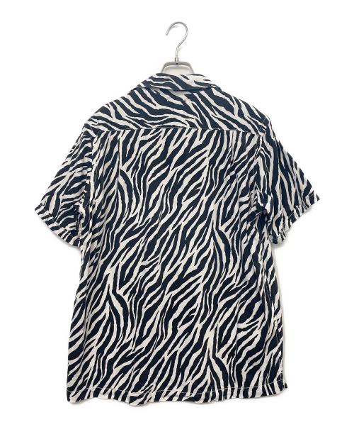 MINEDENIM（マインデニム）MINEDENIM (マインデニム) 半袖シャツ ブラック×ホワイト サイズ:Mの古着・服飾アイテム