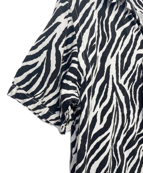 MINEDENIM（マインデニム）MINEDENIM (マインデニム) 半袖シャツ ブラック×ホワイト サイズ:Mの古着・服飾アイテム