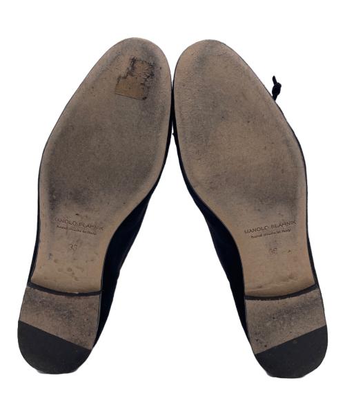 Manolo Blahnik（マノロブラニク）Manolo Blahnik (マノロブラニク) ローファー ブラック サイズ:36の古着・服飾アイテム