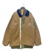 CarHartt×sacaiカーハート×サカイ）の古着「Canvas MA-1 Jacket Michigan」｜ベージュ