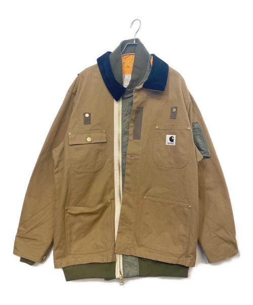 CarHartt（カーハート）CarHartt (カーハート) sacai (サカイ) Canvas MA-1 Jacket Michigan ベージュ サイズ:3の古着・服飾アイテム