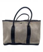 HERMESエルメス）の古着「トートバッグ」｜ベージュ×ブラック