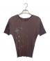 PLEATS PLEASE（プリーツプリーズ）の古着「半袖カットソー」｜ブラウン