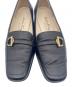 中古・古着 Salvatore Ferragamo (サルヴァトーレ フェラガモ) フラットパンプス ブラック サイズ:6：7000円