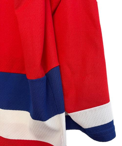 古着（フルギ）古着 (フルギ) ホッケーシャツ レッド サイズ:Lの古着・服飾アイテム