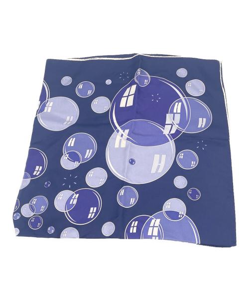 HERMES（エルメス）HERMES (エルメス) シルクスカーフ ネイビーの古着・服飾アイテム