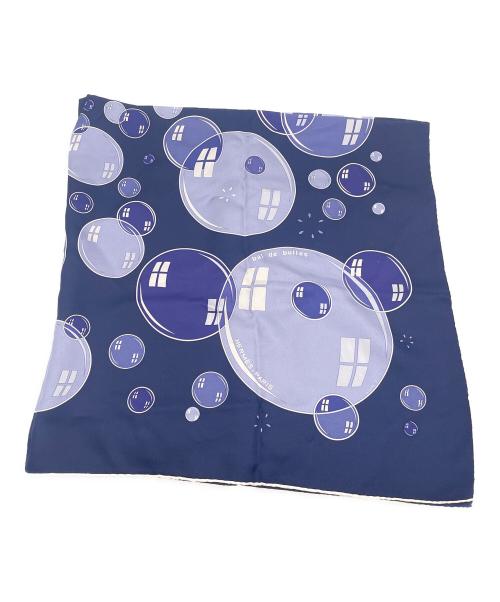 HERMES（エルメス）HERMES (エルメス) シルクスカーフ ネイビーの古着・服飾アイテム