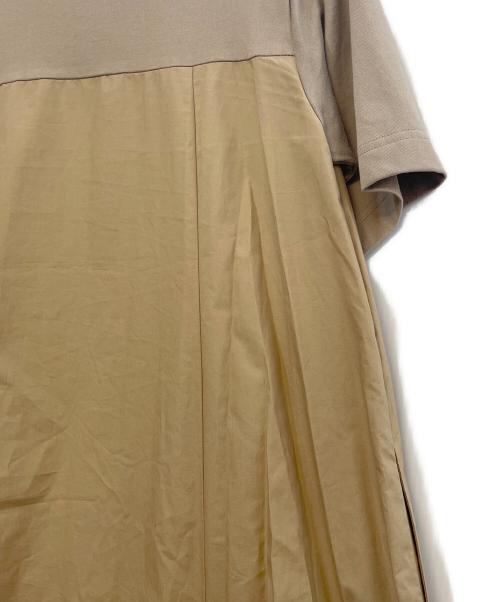 BEARDSLEY（ビアズリー）BEARDSLEY (ビアズリー) カットコンビワンピース ベージュ サイズ:Freeの古着・服飾アイテム