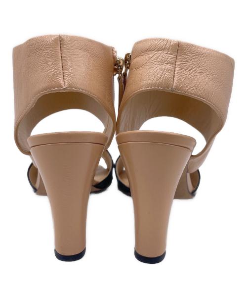 CHANEL（シャネル）CHANEL (シャネル) サンダル ベージュ×ブラック サイズ:36 1/2の古着・服飾アイテム