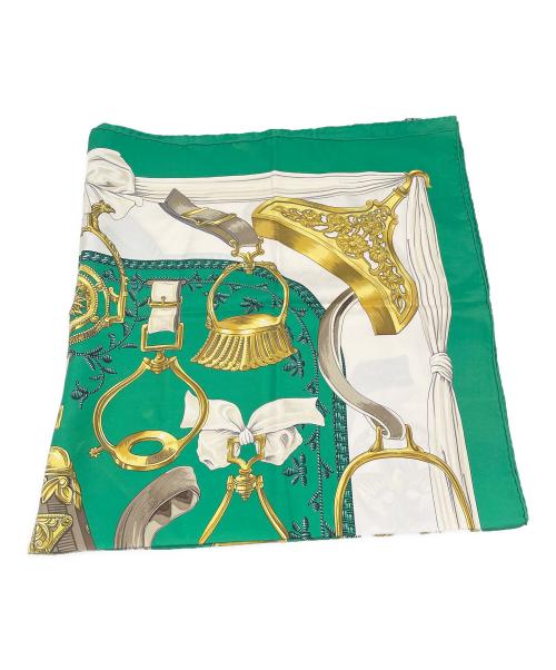 HERMES（エルメス）HERMES (エルメス) スカーフ グリーンの古着・服飾アイテム