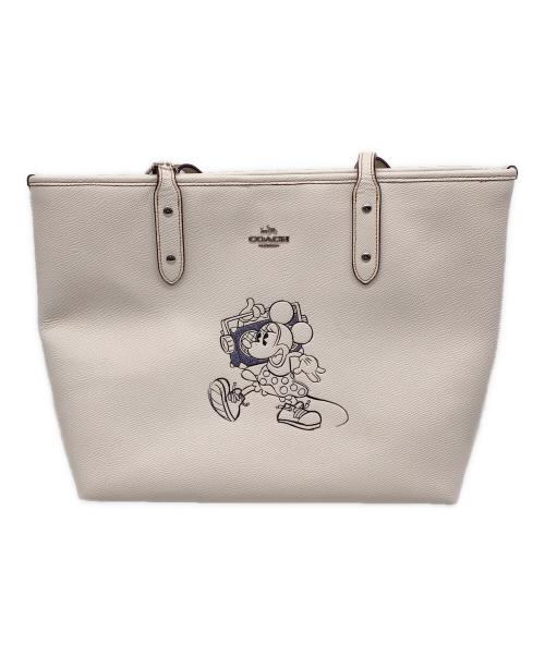 COACH（コーチ）COACH (コーチ) Disney (ディズニー) トートバッグ ホワイト×ブラウンの古着・服飾アイテム