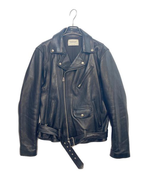 beautiful people（ビューティフルピープル）beautiful people (ビューティフルピープル) vintage leather riders jacket ブラック サイズ:190の古着・服飾アイテム